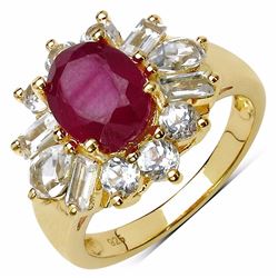 Sterling Silver Ruby Ring