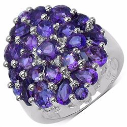 Sterling Silver African Amethyst Ring