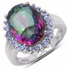 Image 1 : Sterling Silver Mystic Quartz Ring