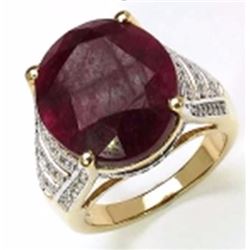 Sterling Silver Ruby Ring