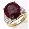 Image 1 : Sterling Silver Ruby Ring