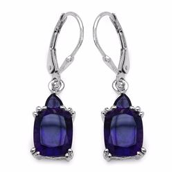 Sterling Silver African Amethyst Earrings