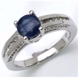 Sterling Silver Sapphire Ring