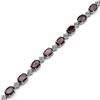 Image 2 : Sterling Silver Garnet and Citrine Bracelet
