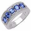 Image 1 : Sterling Silver Tanzanite Ring