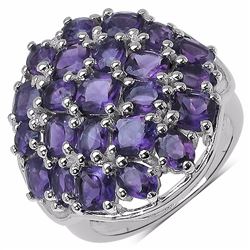 Sterling Silver African Amethyst Ring