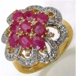 Sterling Silver Thai Ruby Ring