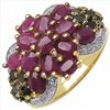 Image 1 : Sterling Silver Thai Ruby Ring