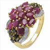 Image 2 : Sterling Silver Thai Ruby Ring