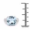 Image 3 : Sterling Silver Blue Topaz Ring