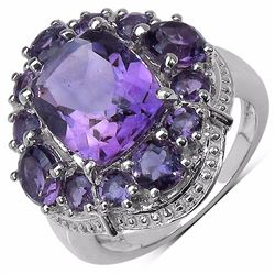 Sterling Silver African Amethyst Ring