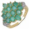 Image 1 : Sterling Silver Zambian Emerald Ring