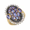 Image 1 : Sterling Silver Tanzanite Ring