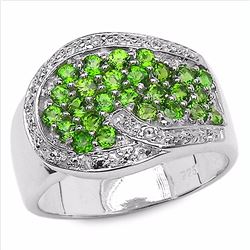 Sterling Silver Chrome-Diopside Ring