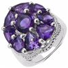 Image 1 : Sterling Silver African Amethyst Ring