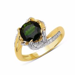 Sterling Silver Chrome-Diopside Ring