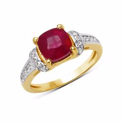 Sterling Silver Ruby Ring