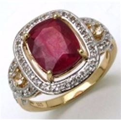 Sterling Silver Ruby Ring