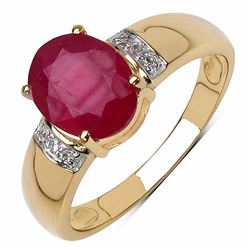 Sterling Silver Ruby Ring