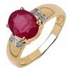 Image 1 : Sterling Silver Ruby Ring