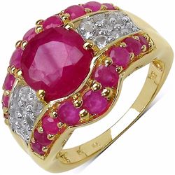 Sterling Silver Ruby Ring