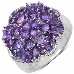 Sterling Silver African Amethyst Ring