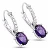 Image 1 : Sterling Silver African Amethyst Earrings