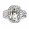 Image 3 : Sterling Silver Green Amethyst Ring