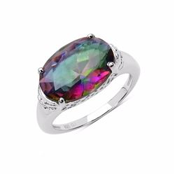 Sterling Silver Mystic Quartz Ring