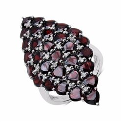 Sterling Silver Garnet Ring