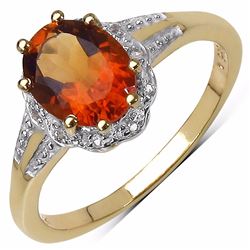 Sterling Silver Madeira Citrine Ring