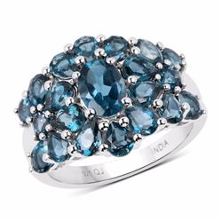 Sterling Silver London Blue Topaz Ring