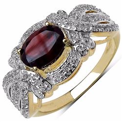 Sterling Silver Garnet Ring