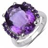 Image 1 : Sterling Silver Brazil Amethyst Ring