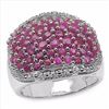 Image 1 : Sterling Silver Thai Ruby Ring