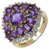 Image 1 : Sterling Silver African Amethyst Ring