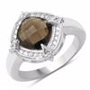 Image 1 : Sterling Silver Smoky Quartz Ring