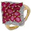 Image 1 : Sterling Silver Ruby Ring