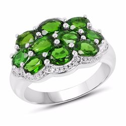 Sterling Silver Chrome-Diopside Ring