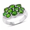Image 1 : Sterling Silver Chrome-Diopside Ring