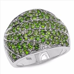 Sterling Silver Chrome-Diopside  Ring