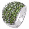 Image 2 : Sterling Silver Chrome-Diopside  Ring