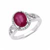 Image 1 : Sterling Silver Ruby Ring
