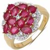 Image 1 : Sterling Silver Ruby Ring