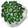 Image 1 : Sterling Silver Chrome-Diopside Ring