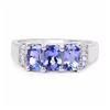 Image 3 : Sterling Silver Tanzanite Ring
