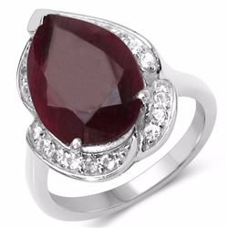 Sterling Silver Ruby Ring