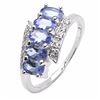 Image 1 : Sterling Silver Tanzanite Ring