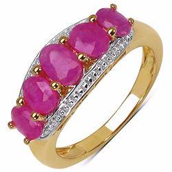 Sterling Silver Thai Ruby Ring