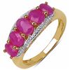 Image 1 : Sterling Silver Thai Ruby Ring